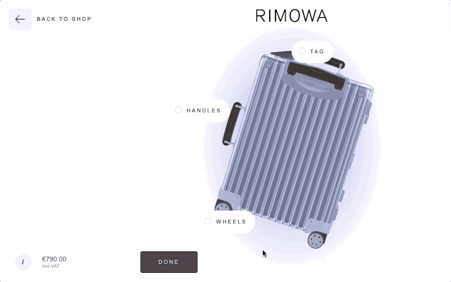 6 Important Graphic Design Trends|Interactive product visual with 3D imaging