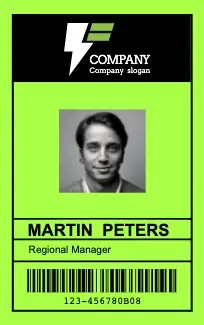 This is a sample of Drawtify's online free ID card maker.