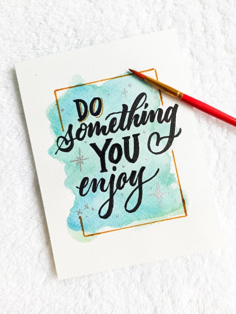 mental health infographic - do something you enjoy